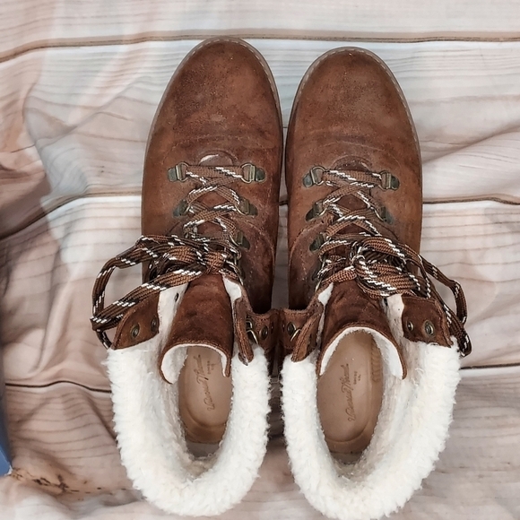 Universal Thread Target boots Karissa microsuede sherpa cuff chocolate brown 10 - Picture 4 of 12